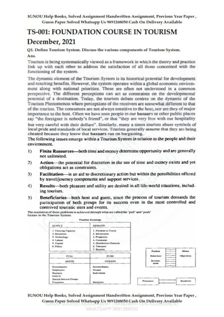 IGNOU TS-001 Previous Year Solved Question Paper (Dec 2021) English Medium