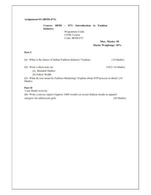 IGNOU BFDI-073 Solved Assignment 2023-24 English Medium