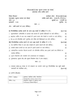 IGNOU BLIE-228 Solved Assignment 2023-24 Hindi Medium