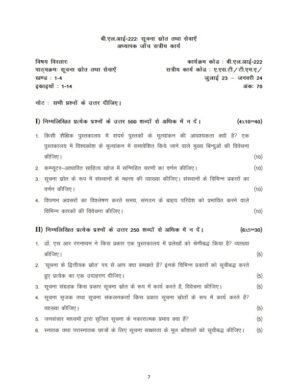 IGNOU BLIS-222 Solved Assignment 2023-24 Hindi Medium