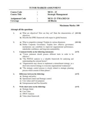 IGNOU MCO-023 Solved Assignment 2023-24 English Medium