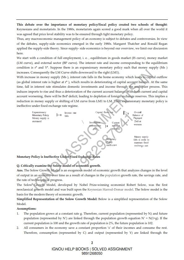 IGNOU MEC-002 Guess Paper Solved English Medium