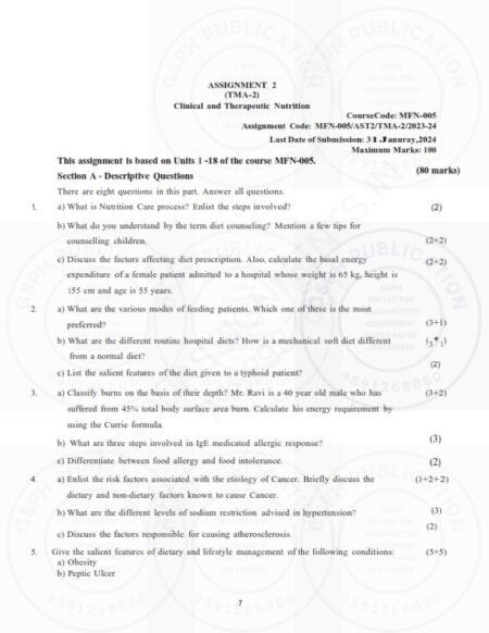 IGNOU MFN-005 Solved Assignment 2023-24 English Medium