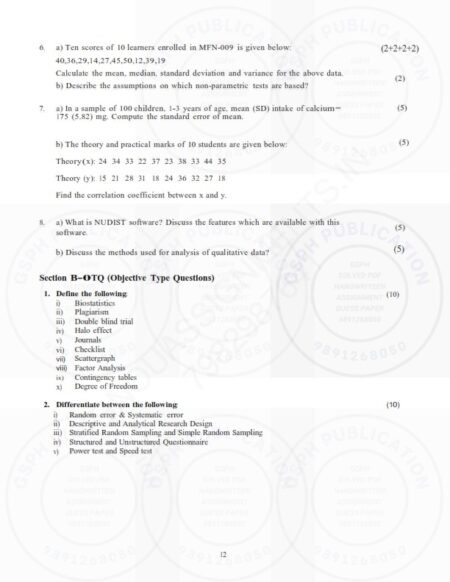 IGNOU MFN-009 Solved Assignment 2023-24 English Medium