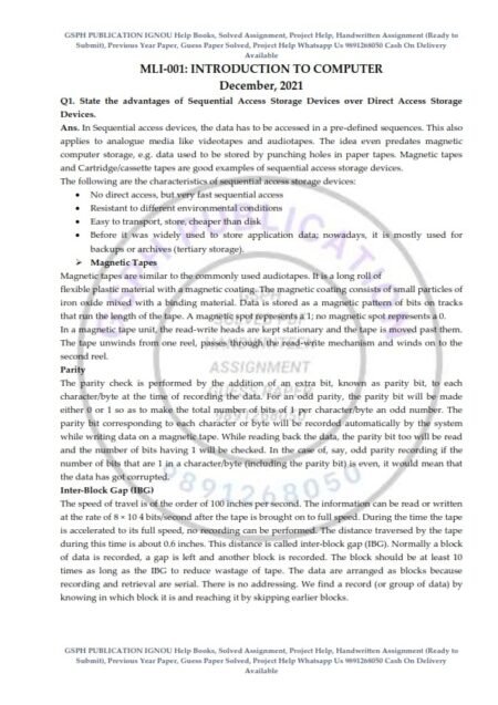 IGNOU MLI-001 Previous Year Solved Question Paper (Dec 2021) English Medium