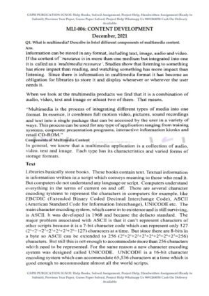 IGNOU MLI-006 Previous Year Solved Question Paper (Dec 2021) English Medium