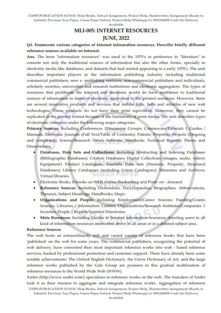 IGNOU MLI-05 Previous Year Solved Question Paper (June 2022) English Medium