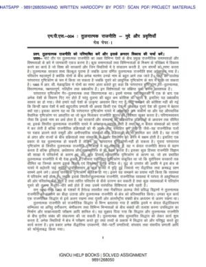 IGNOU MPS-4 Guess Paper Solved Hindi Medium