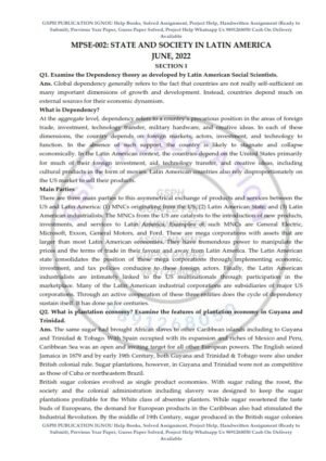 IGNOU MPSE-2 Previous Year Solved Question Paper (June-2022) English Medium