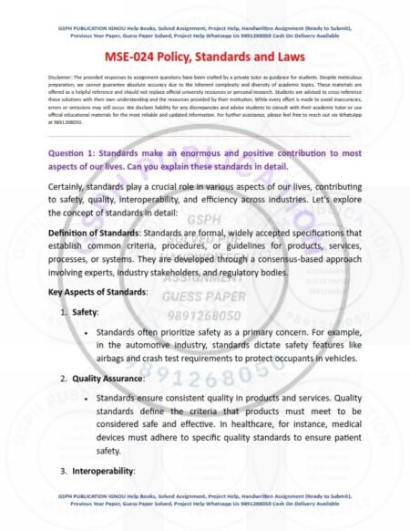 IGNOU MSE-024 Solved Assignment July 2023 English Medium