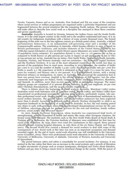 IGNOU MSW-001 Guess Paper Solved English Medium