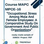IGNOU MPCE-16 Project Sample-1