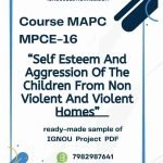 IGNOU MPCE-16 Project Sample-9