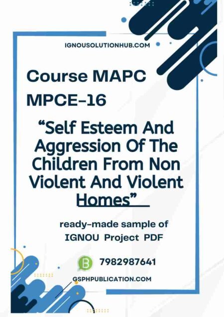 IGNOU MPCE-16 Project Sample-9