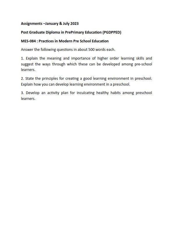 IGNOU MES-084 Solved Assignment Jan& July 2023 English Medium