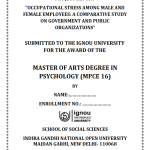 IGNOU MPCE-16 Project Sample-1