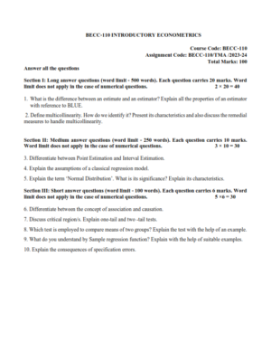IGNOU BECC-110 Solved Assignment 2023-24 English Medium