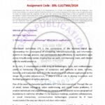 IGNOU BRL-110 Solved Assignment 2024 English Medium