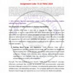 IGNOU TS-3 Solved Assignment 2024 English Medium