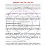 IGNOU TS-4 Solved Assignment 2024 English Medium