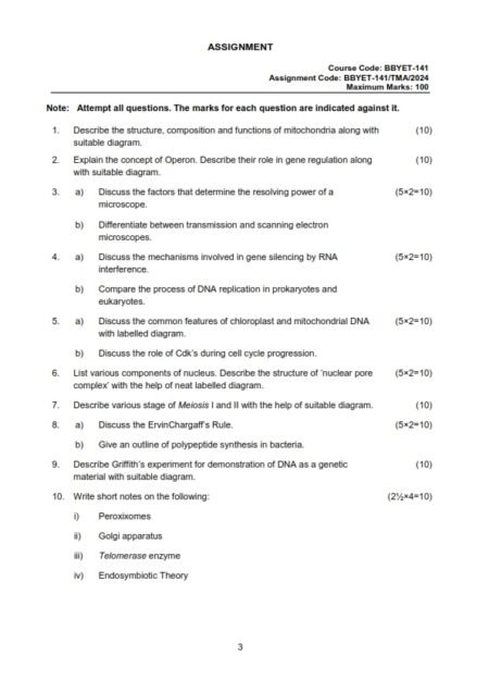 IGNOU BBYET-141 Solved Assignment 2024 English Medium