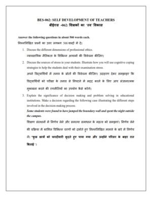 IGNOU BES-062 Solved Assignment 2024 Hindi Medium