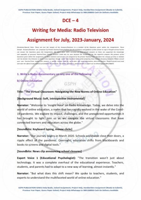 IGNOU DCE-04 Solved Assignment 2023-24 English Medium - Image 2