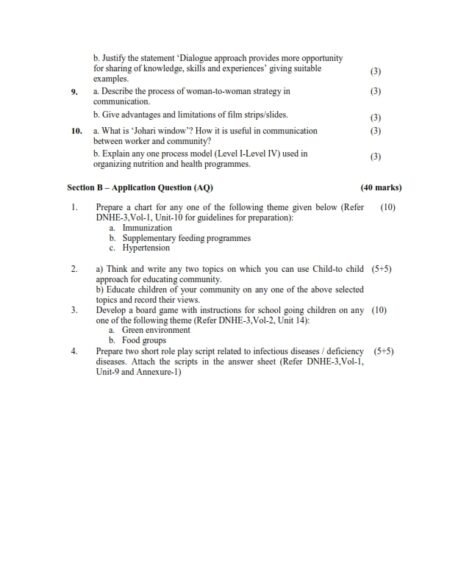 IGNOU DNHE-003 Solved Assignment Jan & July 2024 English Medium