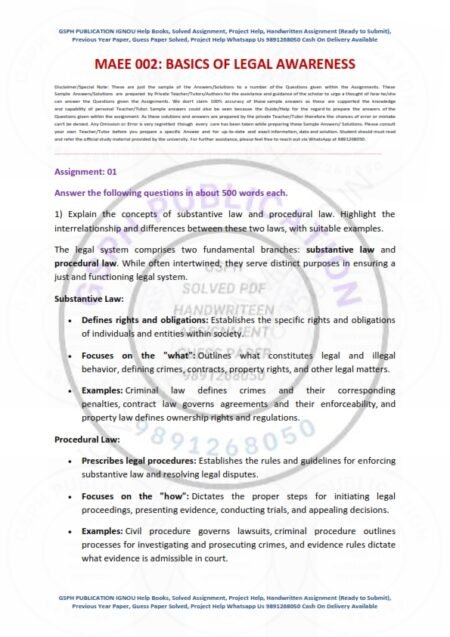 IGNOU MAEE-2 Solved Assignment 2024 English Medium