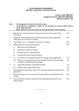 IGNOU MED-007 Solved Assignment 2024 English Medium