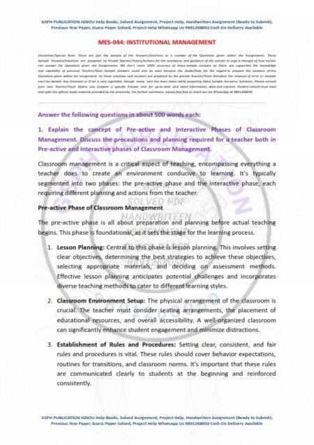 IGNOU MES-044 Solved Assignment 2024 English Medium - Image 2