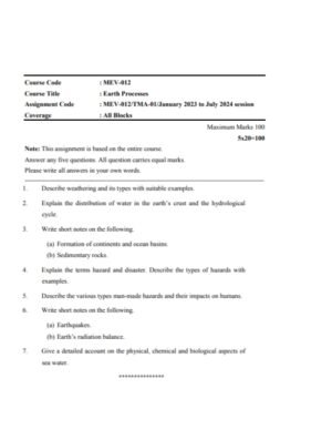 IGNOU MEV-012 Solved Assignment Jan 2023-July 2024 English Medium