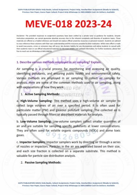 IGNOU MEVE-018 Solved Assignment Jan 2023-July 2024 English Medium
