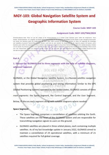 IGNOU MGY-103 Solved Assignment July 2024 English Medium