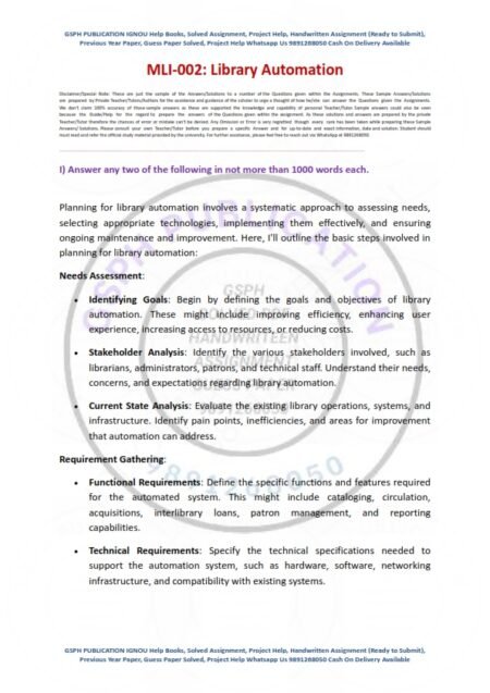 IGNOU MLI-002 Solved Assignment Jan & July 2024 English Medium