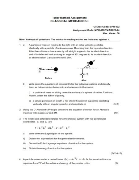 IGNOU MPH-02 Solved Assignment 2023-24 English Medium