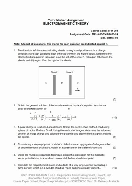 IGNOU MPH-03 Solved Assignment 2023-24 English Medium