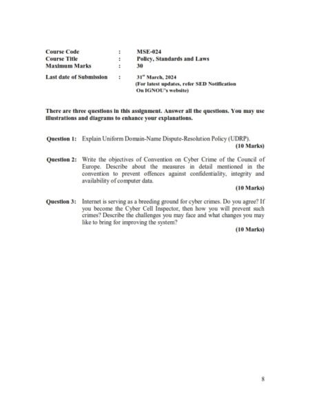 IGNOU MSEI-024 Solved Assignment Jan 2024 English Medium