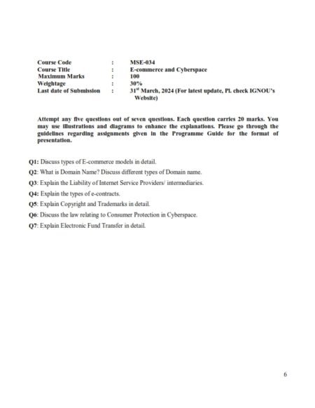 IGNOU MSE-034 Solved Assignment Jan 2024 English Medium