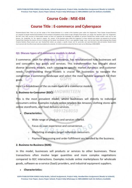 IGNOU MSE-034 Solved Assignment Jan 2024 English Medium