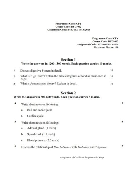 IGNOU BGY-02 Solved Assignment Jan 2024 English Medium