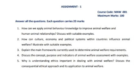 IGNOU MAW-001 Solved Assignment 2023-24 English Medium