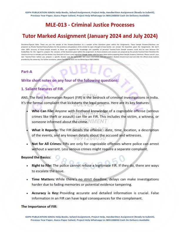 IGNOU MLE-013 Solved Assignment Jan & July 2024 English Medium - Image 2