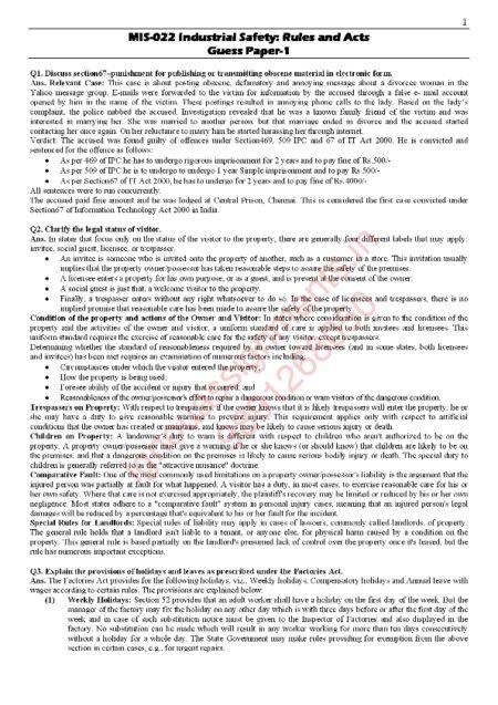IGNOU MIS-022 Guess Paper Solved English Medium