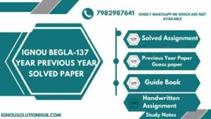 begla 137 solved assignment free download pdf