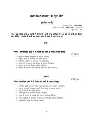 IGNOU MHN-002 Solved Assignment July 2023-Jan 24 Hindi Medium