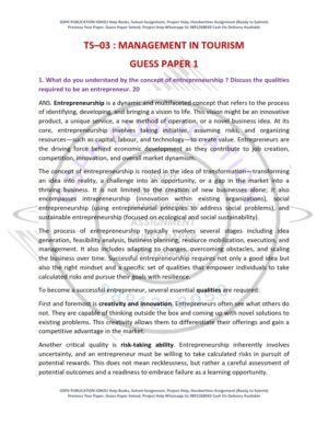 IGNOU TS-03 Guess Paper Solved English Medium