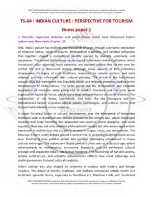 IGNOU TS-04 Guess Paper Solved English Medium