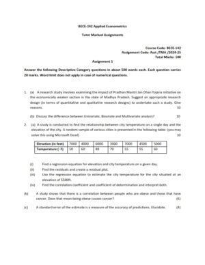 IGNOU BECE-142 Solved Assignment 2024-25 English Medium