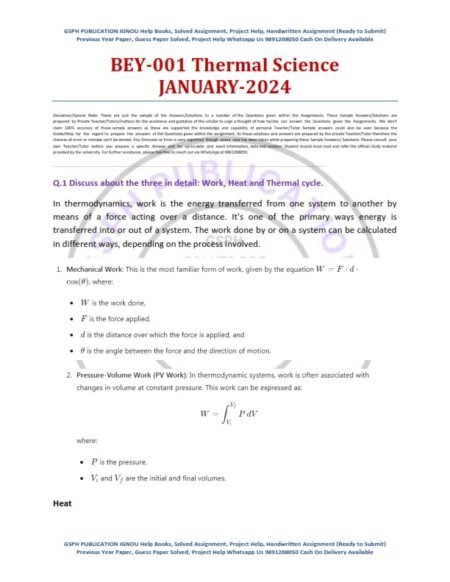 IGNOU BEY-001 Solved Assignment Jan 2024 English Medium - Image 2